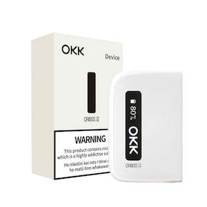 OKK CROSS - HYBRID DISPOSABLE VAPE (BATTERY ONLY) WHITE