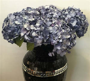 Artificial Flowers: BLUE COMBO HYDRANGEAS SET3
