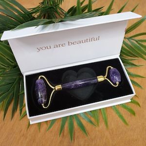 Bags: Amethyst Crystal Facial Roller