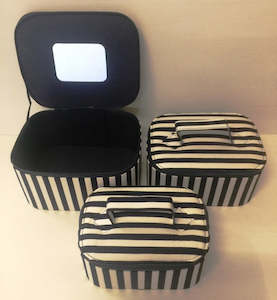 STRIPED COSMETIC BAGS SET3