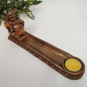 Candle Tealight Incense Holders: Long Incense & Candle Holder Gold Sack
