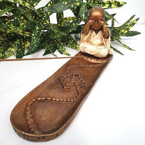 Long Incense Holder Monk See