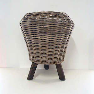 Cane Rattan: Rattan Planter Stand Large