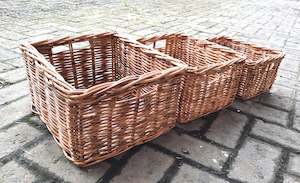 RECTAGULAR  PANTRY STORAGE BASKETS S/3