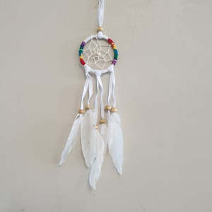 Dream Catchers: Crochet Dream Catcher- 6 cm White