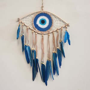 Dream Catchers: Nasar Eye Dream Catcher Blue