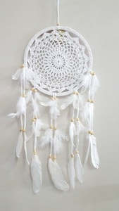 CROCHET DREAMCATCHER 22cm-WHITE