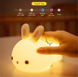 Home Accessories: Bunny Soft Touch Silicon LED Light