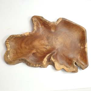 Home Accessories: Teak Rustic Platter Medium