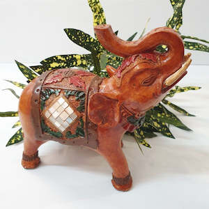 FENG SHUI ELEPHANT W MIRROR 20CM