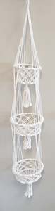 Macrame Pot Plant Hanger 3 Tier