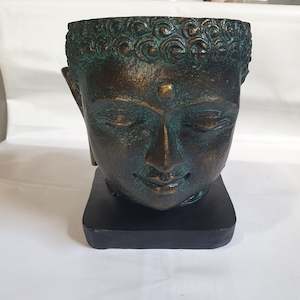 Buddha Face Planter- Green