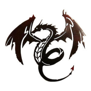 Wall Art Affirmations Hangings: Dragon Metal Wall Art