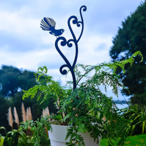 Wall Art Affirmations Hangings: Fan Tail on a Fern Metal Wall Art