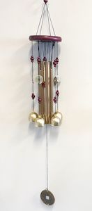 Windchimes Outdoors: Wealth Metal Wind Chimes 4 Rods & Bells