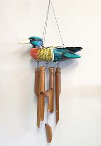 Windchimes Outdoors: Duck Bamboo Wind Chimes