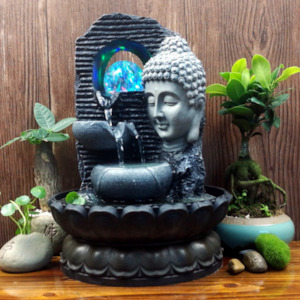 3 Tier Buddha Face Water Feature
