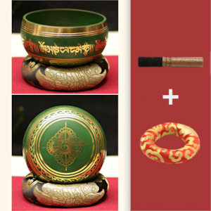 Singing Bowls: Bronze Singing Bowl Green