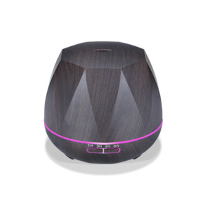 Aroma Diffusers: Aroma Diffuser Ultra Sonic Hexagon Dark Wood