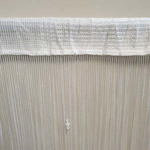 Beaded Fly Screen String Curtain 1 m x 2 m-White