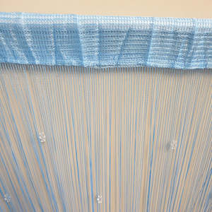 Beaded Fly Screen String Curtain 1 m x 2 m-Blue