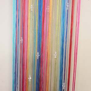 Beaded String Fly Screen Curtain 1 m x 2 m-Multi Colour