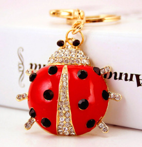 Keyrings: Diamante Key Ring Lady Bird
