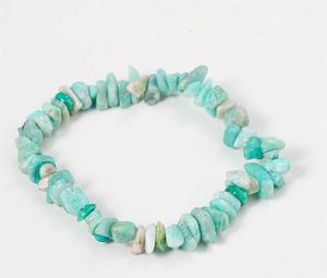 Crystals And Votex Wind Spinners: Crystal Chip Bracelet Amazonite