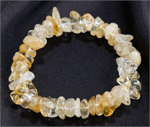Crystal Chip Bracelet Citrine