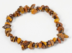 Crystals And Votex Wind Spinners: Crystal Chip Bracelet Tigers Eye