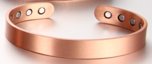 Copper Magnetic Bracelets: Copper 8 Magnet Bracelet Plain