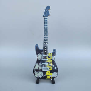 Minature Guitar on Stand The Police 24x8x1cm