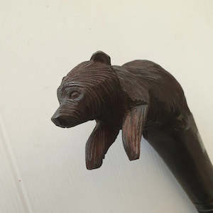 Carved Walking Stick Bear