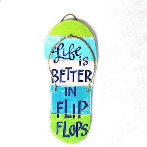 Wall Art Affirmations Hangings: Giant Jandle Life is Better Sign