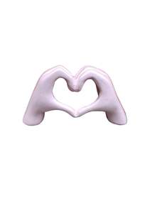 Love Hand Sign Pink Poly Resin
