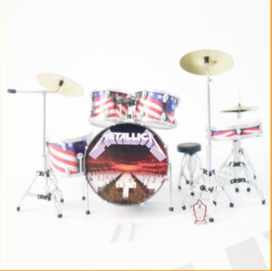Minature Drum Kit Metallica