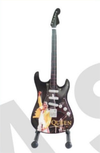 Minature Guitar on Stand Queen