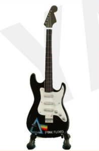 Minature Guitar on Stand Pink Floyd