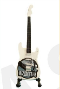 Minature Guitar on Stand Led Zepplin