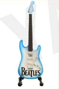 All: Minature Guitar on Stand The Beatles