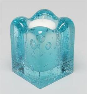 Candle Tealight Incense Holders: Recycled Glass Candle Holder Square