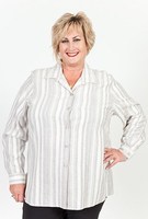 Stripe Lurex Shirt