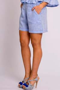Rosetta Moda Positano Positiamo Collection: Pure Linen Shorts Safari - PosiTiamo