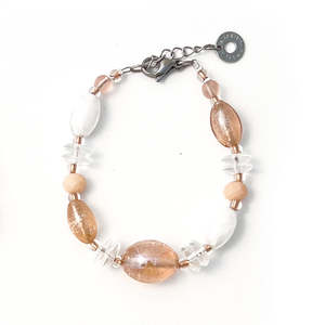 Murano Glass Jewellery In Italy: Murano Glass Bracelet Aida Pink - Antica Murrina Venezia