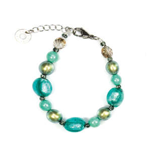 Murano Glass Bracelet Giudecca Green - Antica Murrina Venezia