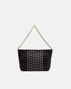 Sale: Genuine Leather Pouch Bag Diana Black- Cuoieria Fiorentina