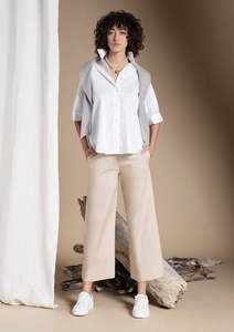 Made in Italy Cotton Trousers Basic - Caterina D