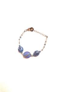 Murano Glass Bracelet Reflex Blue- Antica Murrina Venezia