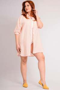 Pure Linen Maxi Shirt Lisa  - PosiTiamo