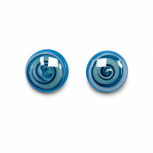 Murano Glass Jewellery In Italy: Murano Glass Earrings Monete Blue - Antica Murrina Venezia